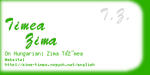 timea zima business card